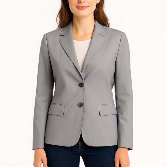 Jones New York Collection Pinstripe Summer Blazer - Picture 1 of 9
